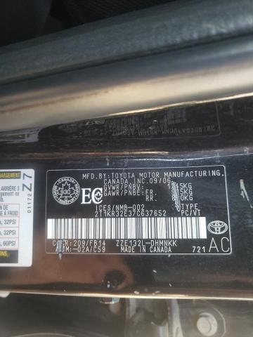 2T1KR32E37C637652 - 2007 TOYOTA COROLLA MA XR BLACK photo 13