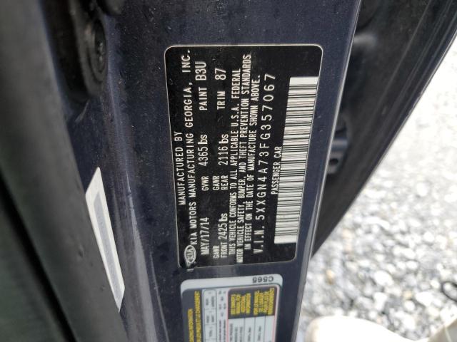 5XXGN4A73FG357067 - 2015 KIA OPTIMA EX BLUE photo 13