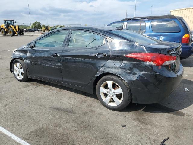 5NPDH4AE0DH444774 - 2013 HYUNDAI ELANTRA GLS BLACK photo 2