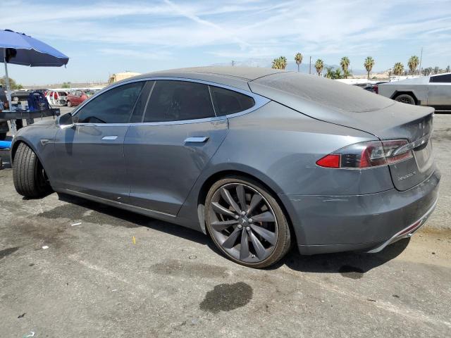5YJSA1CP9DFP22630 - 2013 TESLA MODEL S Szary zdjęcie 2