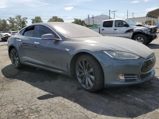 5YJSA1CP9DFP22630 - 2013 TESLA MODEL S Szary zdjęcie 4