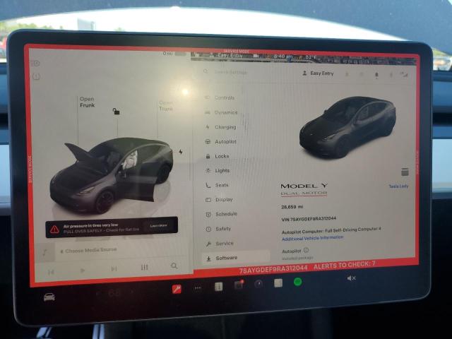 7SAYGDEF9RA312044 - 2024 TESLA MODEL Y 黑色 照片 9