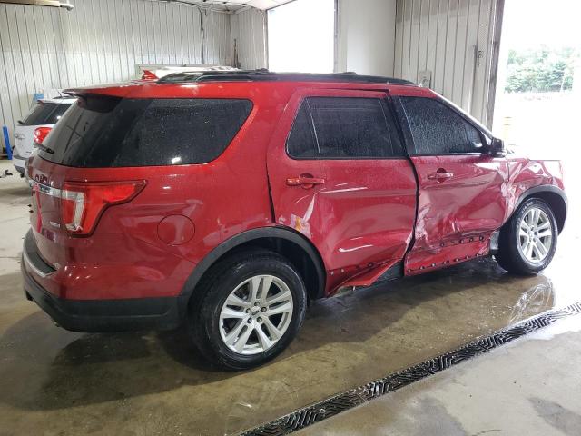 1FM5K8DH6JGC82812 - 2018 FORD EXPLORER XLT წითელი ფოტო 3