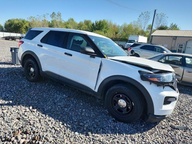 1FM5K8AB6PGC17290 - 2023 FORD EXPLORER POLICE INTERCEPTOR WHITE photo 4
