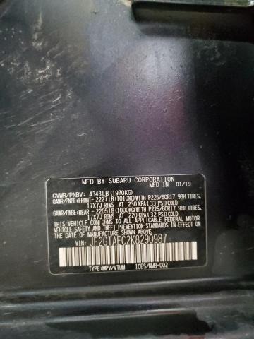 JF2GTAEC2K8290987 - 2019 SUBARU CROSSTREK PREMIUM Գրաֆիտ լուսանկար 13