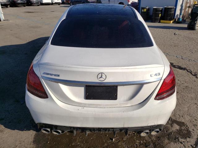 55SWF6EB0LU323975 - 2020 MERCEDES-BENZ C 43 AMG WHITE photo 6