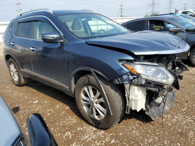 KNMAT2MV9GP672301 - 2016 NISSAN ROGUE S BLUE photo 4