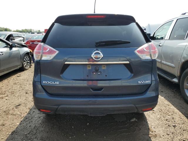 KNMAT2MV9GP672301 - 2016 NISSAN ROGUE S BLUE photo 6