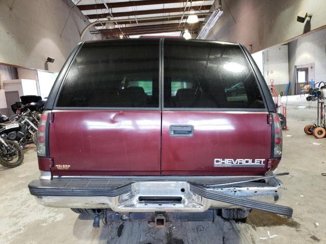 1GNFK16RXXJ553931 - 1999 CHEVROLET SUBURBAN K1500 BURGUNDY photo 6