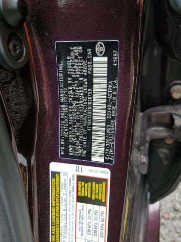 4T1BK1EB7DU020758 - 2013 TOYOTA AVALON BASE Bordeaux Foto 13