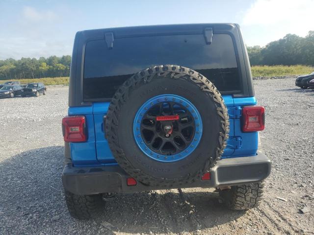 1C4HJXDN3MW839061 - 2021 JEEP WRANGLER UNLIMITED SPORT BLUE photo 6