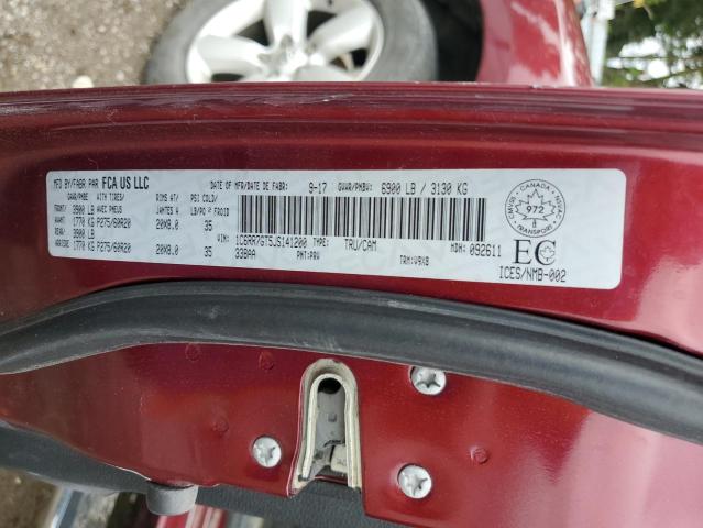 1C6RR7GT5JS141200 - 2018 RAM 1500 SLT 栗色 照片 12