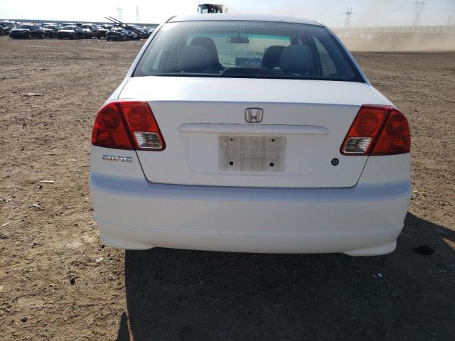 2HGES16344H554314 - 2004 HONDA CIVIC DX VP WHITE photo 6