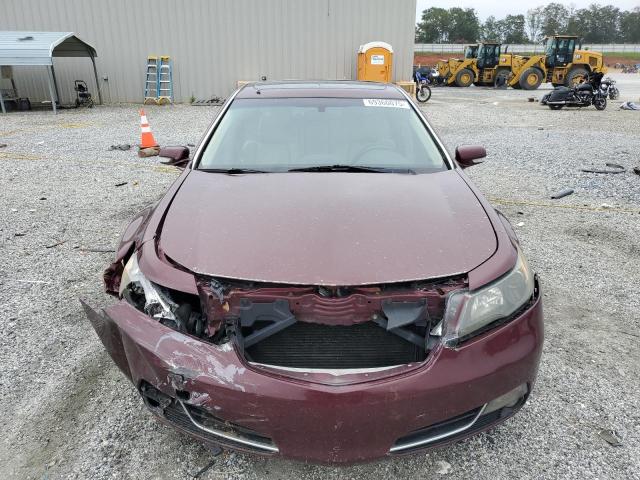 19UUA8F29DA008623 - 2013 ACURA TL BURGUNDY photo 5