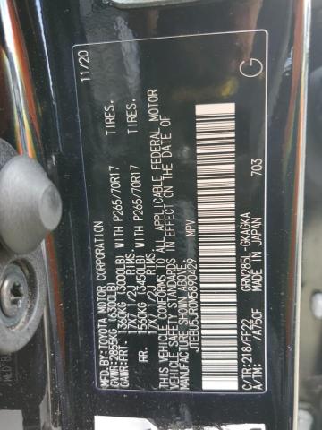 JTEBU5JR0M5890429 - 2021 TOYOTA 4RUNNER SR5/SR5 PREMIUM 黑色 照片 12