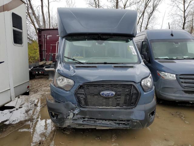 1FDDF6P81MKA69414 - 2021 FORD TRANSIT T-350 HD BLUE photo 5