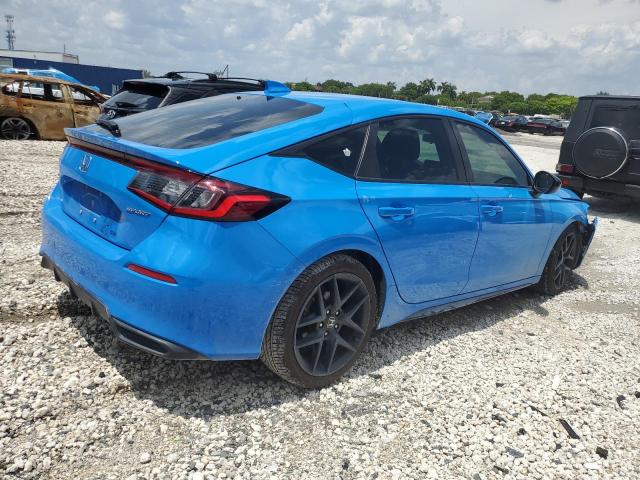 19XFL2H87NE012684 - 2022 HONDA CIVIC SPORT BLUE photo 3