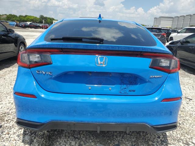 19XFL2H87NE012684 - 2022 HONDA CIVIC SPORT BLUE photo 6