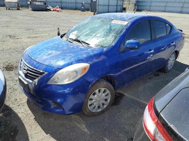 3N1CN7AP3CL842618 - 2012 NISSAN VERSA S BLUE photo 1