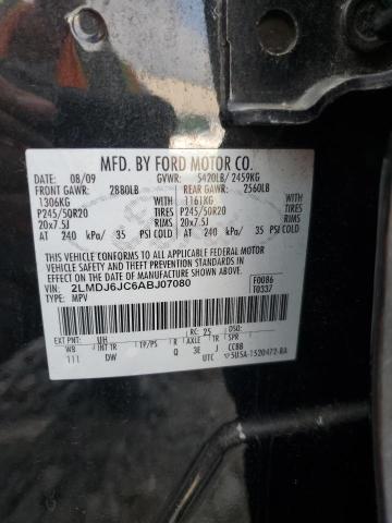 2LMDJ6JC6ABJ07080 - 2010 LINCOLN MKX 黑色 照片 13