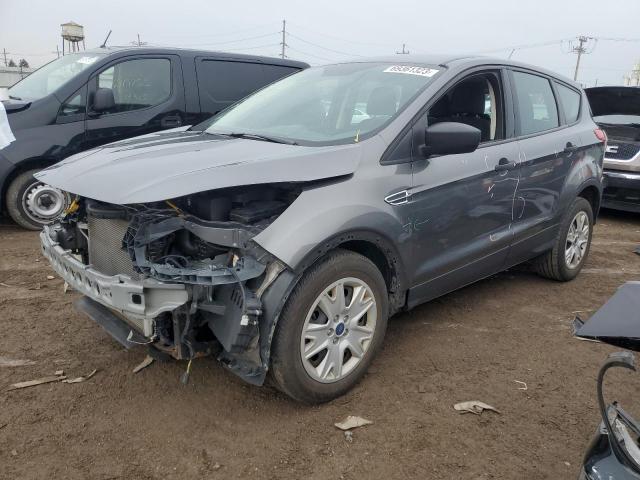 1FMCU0F72EUD30045 - 2014 FORD ESCAPE S GRAY photo 1