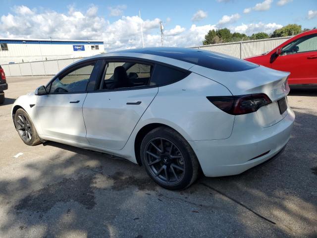 5YJ3E1EA1NF332804 - 2022 TESLA MODEL 3 WHITE photo 2