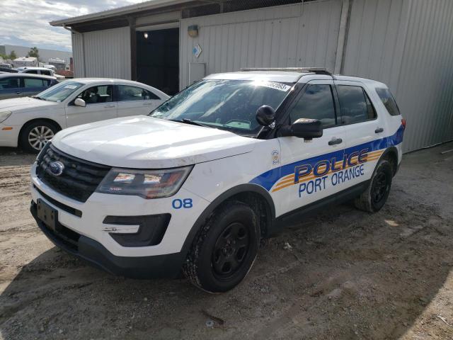 1FM5K8AR2KGA29744 - 2019 FORD EXPLORER POLICE INTERCEPTOR Weiß Foto 1