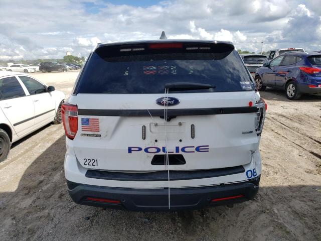 1FM5K8AR2KGA29744 - 2019 FORD EXPLORER POLICE INTERCEPTOR Weiß Foto 6