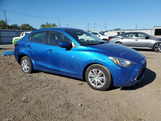 3MYDLBYV4KY526369 - 2019 TOYOTA YARIS L BLUE photo 4