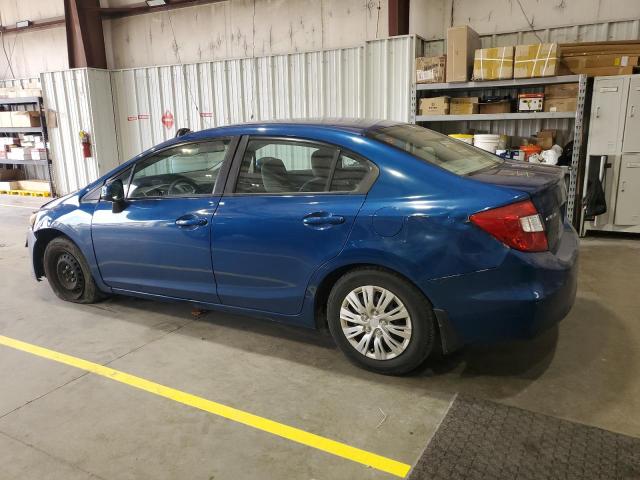 2HGFB2F51CH572859 - 2012 HONDA CIVIC LX BLUE photo 2
