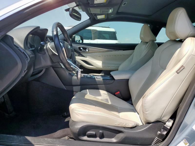 JN1CV7EK2HM110864 - 2016 INFINITI Q60 BASE GRAY photo 7