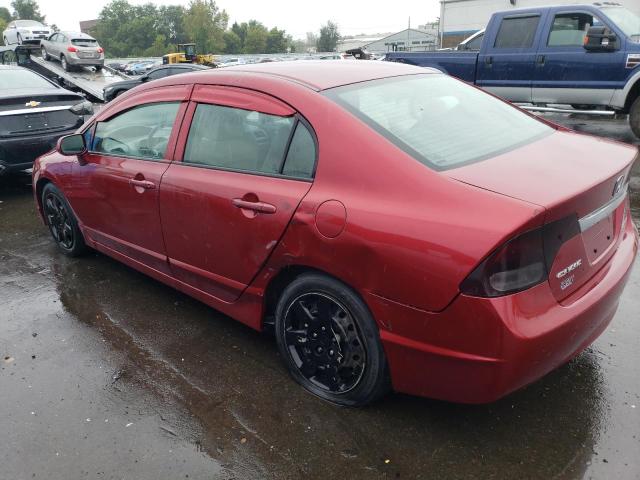 2HGFA1F56BH518811 - 2011 HONDA CIVIC LX RED photo 2