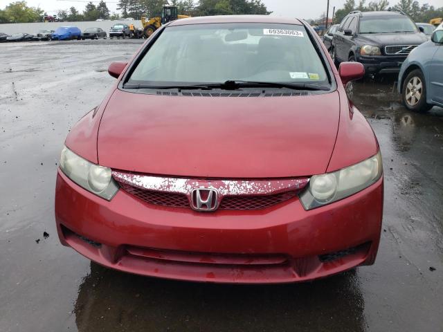 2HGFA1F56BH518811 - 2011 HONDA CIVIC LX RED photo 5