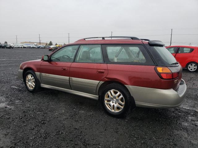 4S3BH686437612419 - 2003 SUBARU LEGACY OUTBACK LIMITED RED photo 2