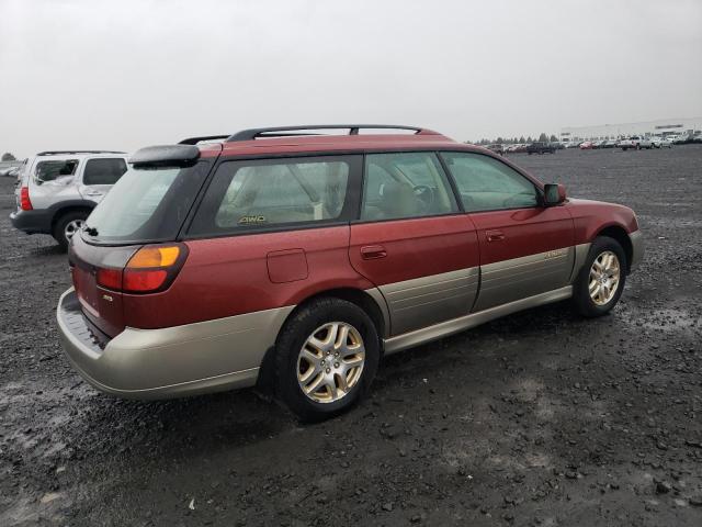 4S3BH686437612419 - 2003 SUBARU LEGACY OUTBACK LIMITED RED photo 3