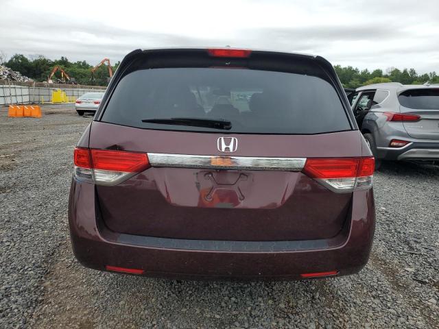 5FNRL5H67EB004298 - 2014 HONDA ODYSSEY EXL BURGUNDY photo 6