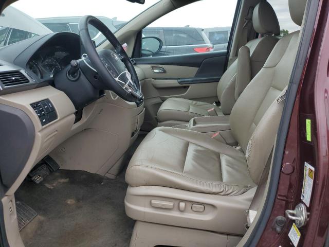 5FNRL5H67EB004298 - 2014 HONDA ODYSSEY EXL BURGUNDY photo 7