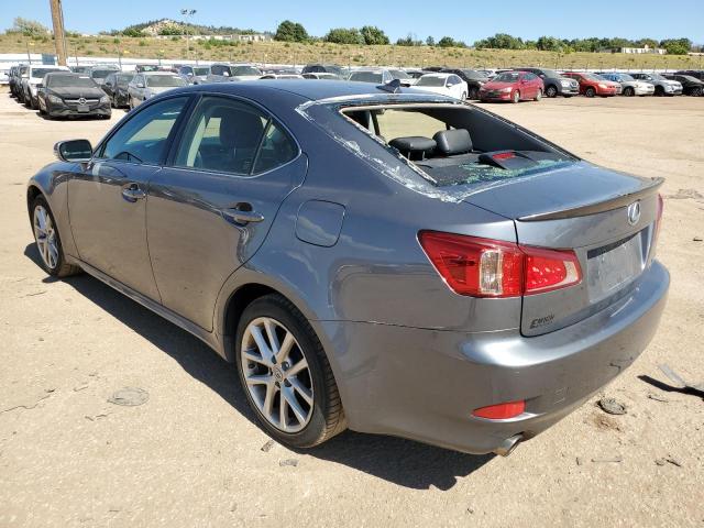 JTHCF5C29C5060399 - 2012 LEXUS IS 250 GRAY photo 2