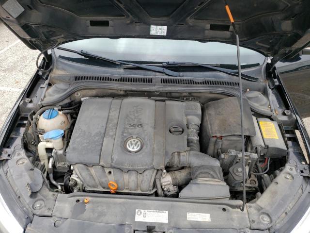 3VWLP7AJ8CM458263 - 2012 VOLKSWAGEN JETTA SEL BLACK photo 11