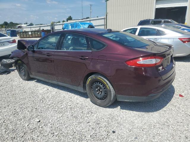 3FA6P0G7XDR162299 - 2013 FORD FUSION S BURGUNDY photo 2