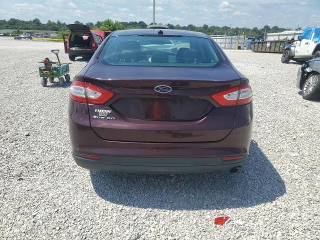 3FA6P0G7XDR162299 - 2013 FORD FUSION S BURGUNDY photo 6