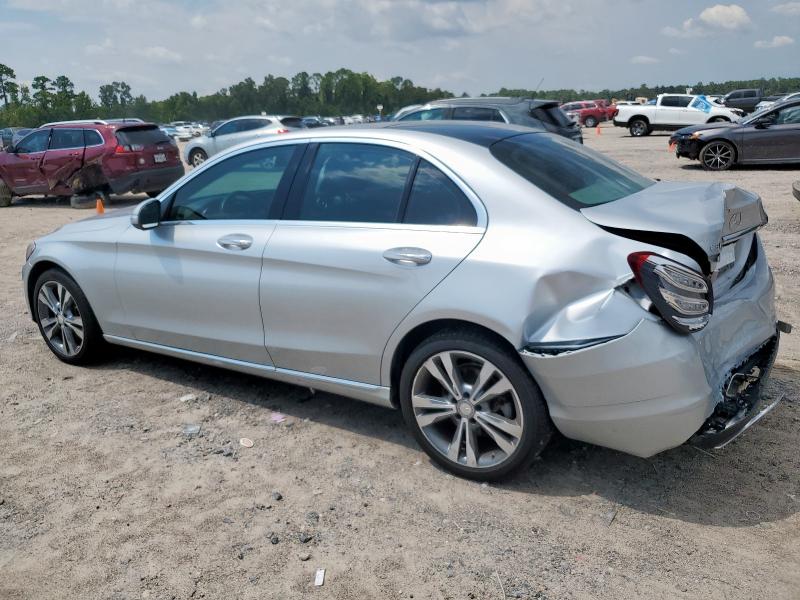 55SWF4KB7FU000567 - 2015 MERCEDES-BENZ C 300 4MATIC SILVER photo 2