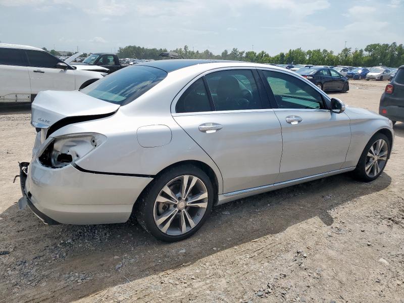 55SWF4KB7FU000567 - 2015 MERCEDES-BENZ C 300 4MATIC SILVER photo 3