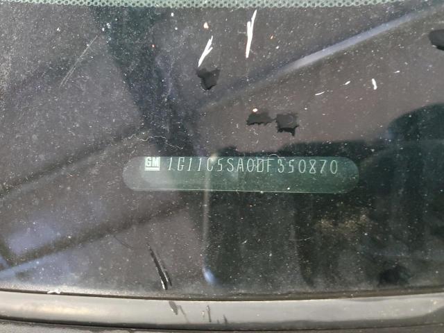 1G11C5SA0DF350870 - 2013 CHEVROLET MALIBU 1LT BLACK photo 12