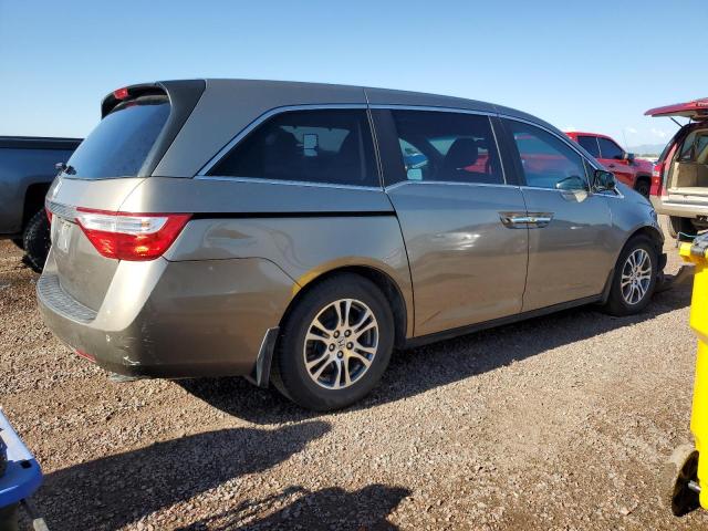 5FNRL5H65CB094385 - 2012 HONDA ODYSSEY EXL GRAY photo 3