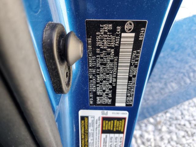 4T1BF1FK2GU558145 - 2016 TOYOTA CAMRY LE BLUE photo 12