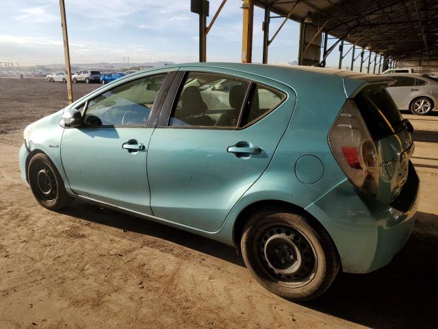 JTDKDTB3XD1043346 - 2013 TOYOTA PRIUS C TURQUOISE photo 2