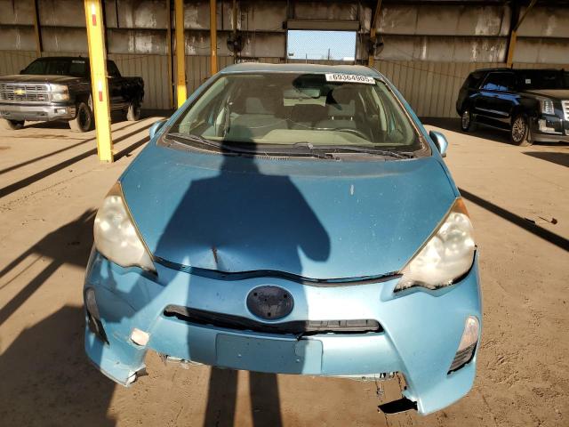 JTDKDTB3XD1043346 - 2013 TOYOTA PRIUS C TURQUOISE photo 5