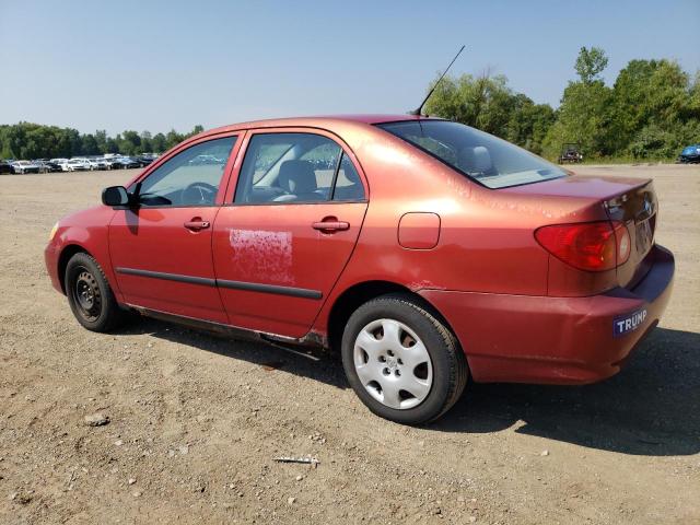 JTDBR32EX30050241 - 2003 TOYOTA COROLLA CE RED photo 2