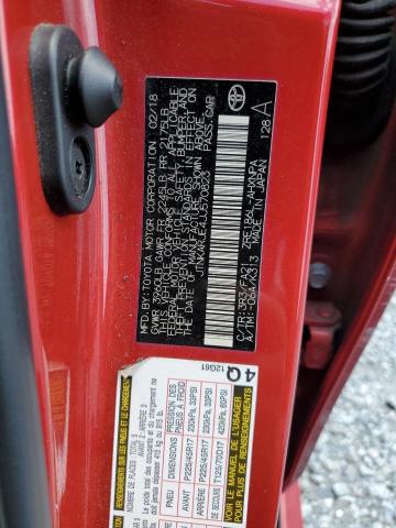 JTNKARJE4JJ570823 - 2018 TOYOTA COROLLA IM Красный фото 13